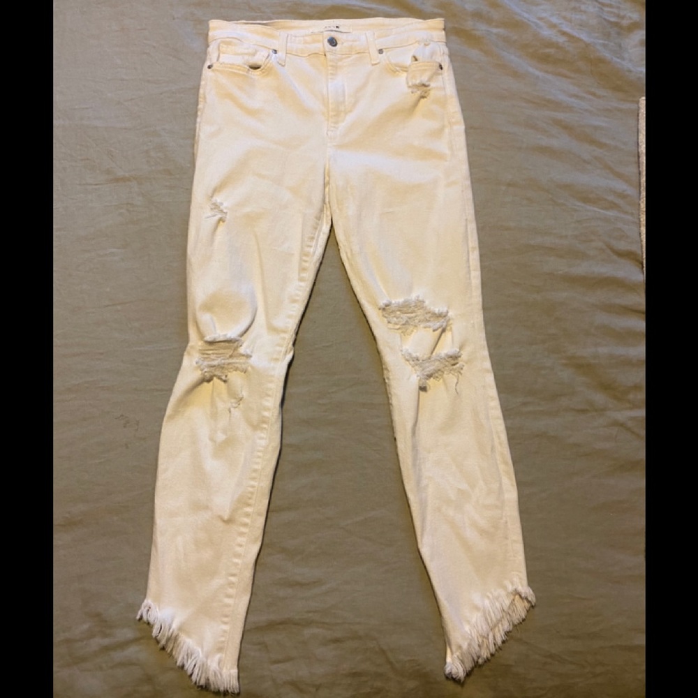 Joes Jeans Nadeen Mid Rise Distressed Jeans